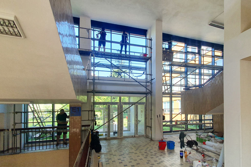 Finish in der Grundschule und dem Kindergarten Holečkova Olomouc